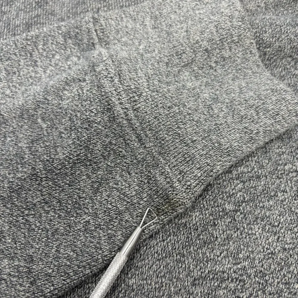 Polo Ralph Lauren Medium Gray Shawl Collar Long‎ Sleeve Pullover Henley Sweater
